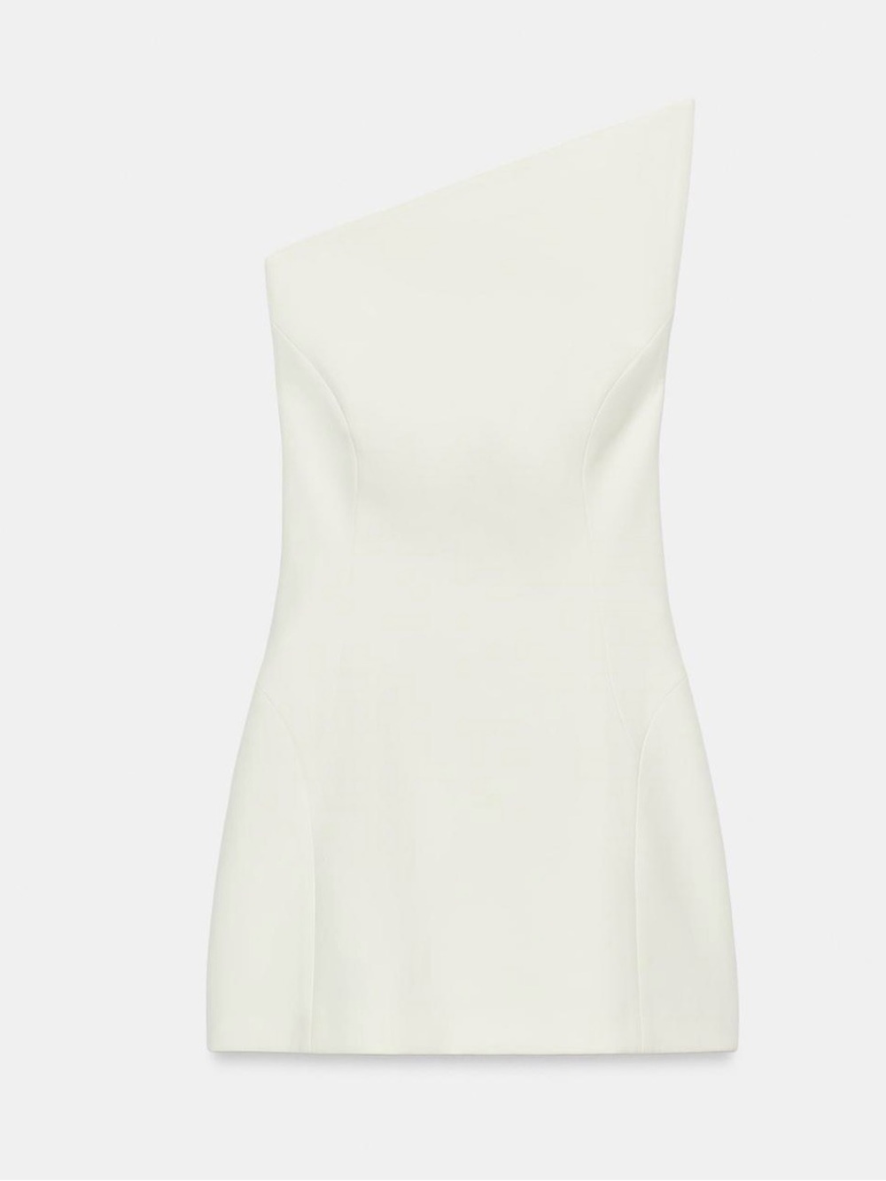 Zara asymmetric neck mini dress - Picture 3 of 9